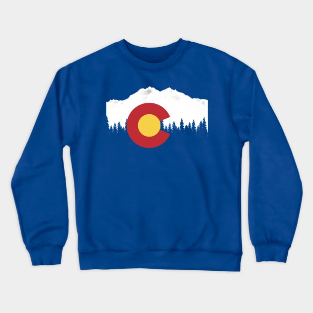 Snowboard Colorado Crewneck Sweatshirt by DWFinn